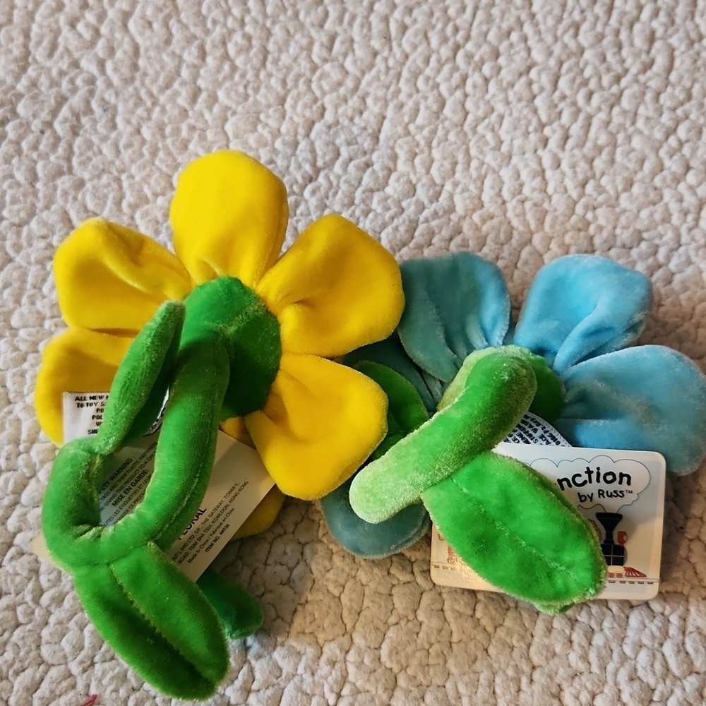 Animal Junxtion By Russ Velvet Bendable Sun Flowers Butterfly Bumble Bee Summer - Picture 4 of 6